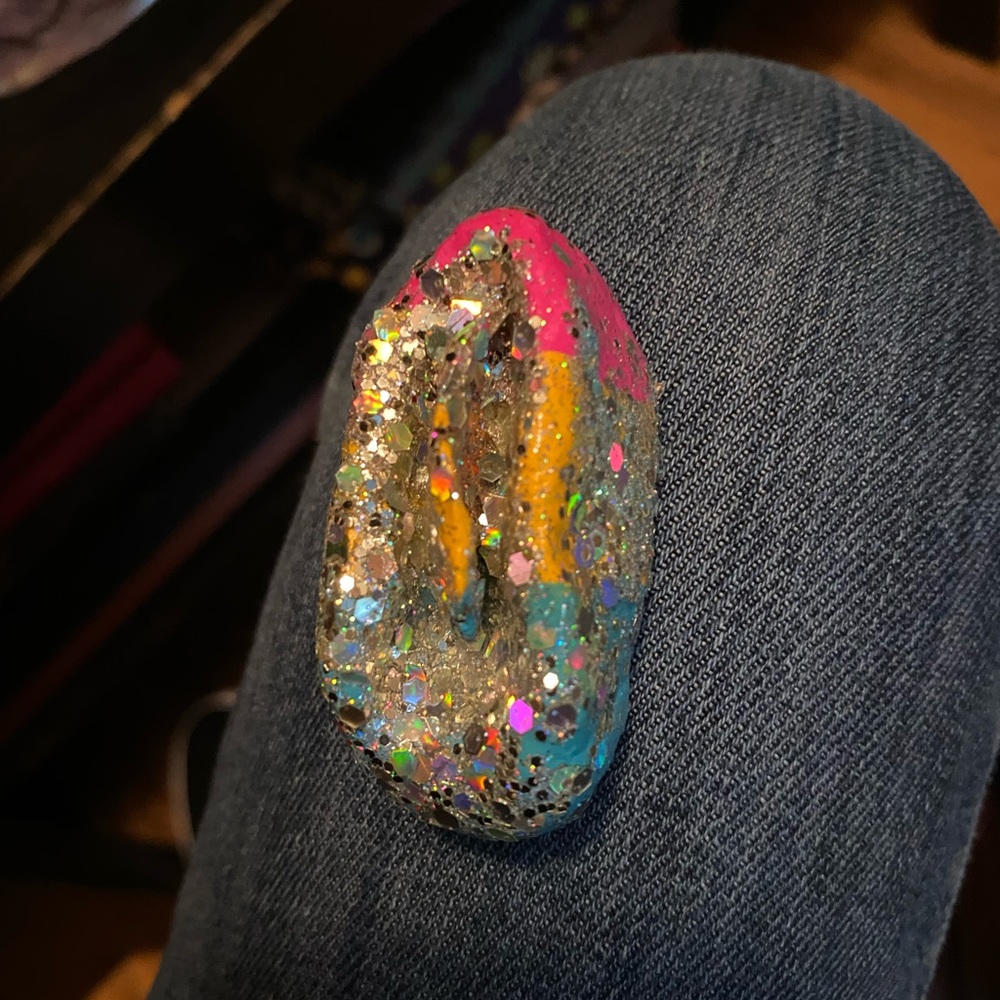 Homemade clay Vulva